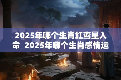 2025年哪个生肖红鸾星入命  2025年哪个生肖感情运势旺盛