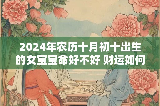 2024年农历十月初十出生的女宝宝命好不好 财运如何