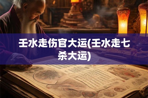 壬水走伤官大运(壬水走七杀大运)