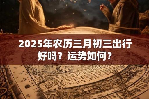 2025年农历三月初三出行好吗？运势如何？