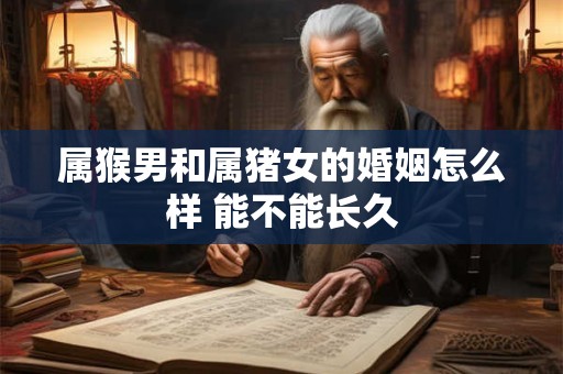 属猴男和属猪女的婚姻怎么样 能不能长久
