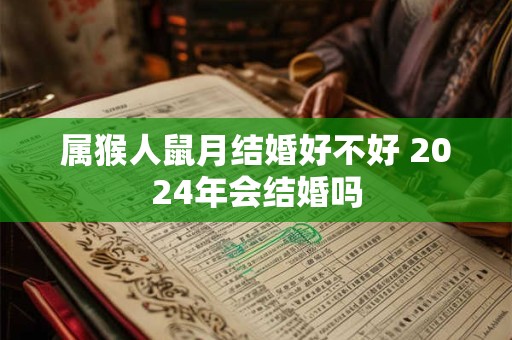 属猴人鼠月结婚好不好 2024年会结婚吗