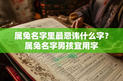 属兔名字里最忌讳什么字?属兔名字男孩宜用字 属兔名字里最忌讳什么字?属兔名字男孩宜用字