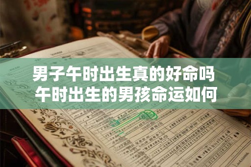 男子午时出生真的好命吗 午时出生的男孩命运如何