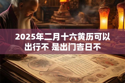 2025年二月十六黄历可以出行不 是出门吉日不