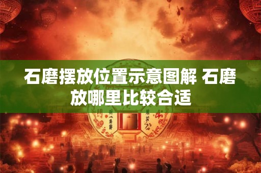 石磨摆放位置示意图解 石磨放哪里比较合适