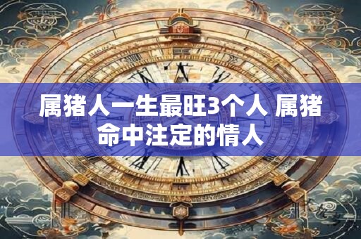 属猪人一生最旺3个人 属猪命中注定的情人 属猪人一生最旺3个人 属猪命中注定的情人