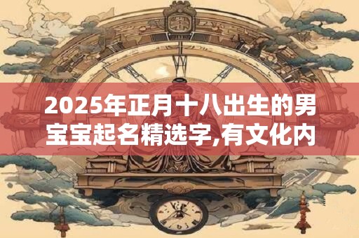 2025年正月十八出生的男宝宝起名精选字,有文化内涵的男宝宝名字 2025年正月十八出生的男宝宝起名精选字,有文化内涵的男宝宝名字