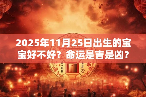 2025年11月25日出生的宝宝好不好？命运是吉是凶？