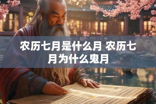 农历七月是什么月 农历七月为什么鬼月