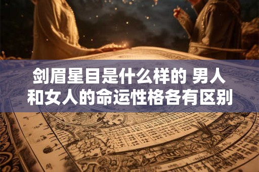 剑眉星目是什么样的 男人和女人的命运性格各有区别