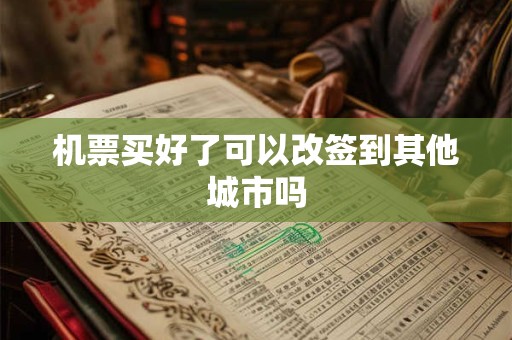 机票买好了可以改签到其他城市吗