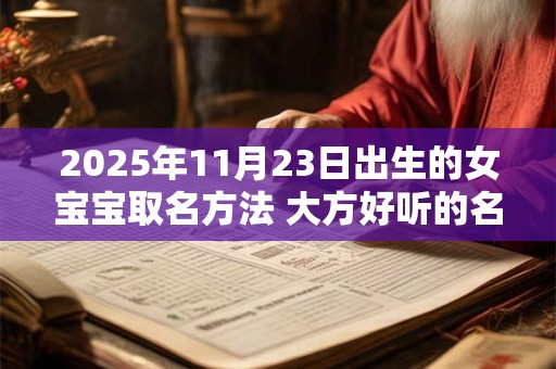 2025年11月23日出生的女宝宝取名方法 大方好听的名字大全