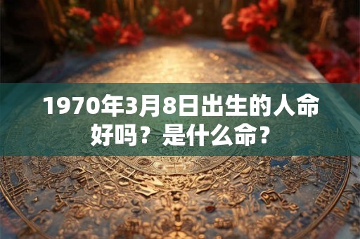 1970年3月8日出生的人命好吗？是什么命？