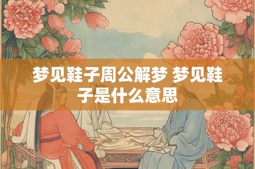 梦见鞋子周公解梦 梦见鞋子是什么意思
