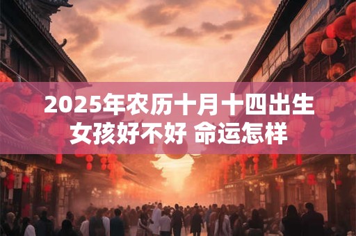 2025年农历十月十四出生女孩好不好 命运怎样