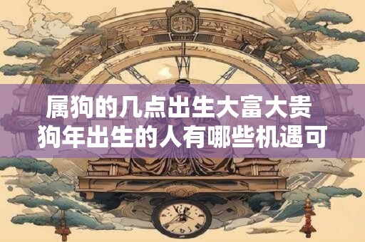 属狗的几点出生大富大贵 狗年出生的人有哪些机遇可以成为大富大贵