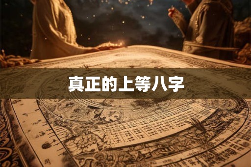真正的上等八字