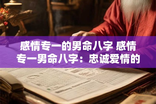 感情专一的男命八字 感情专一男命八字：忠诚爱情的独特密码