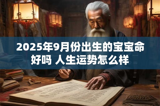 2025年9月份出生的宝宝命好吗 人生运势怎么样