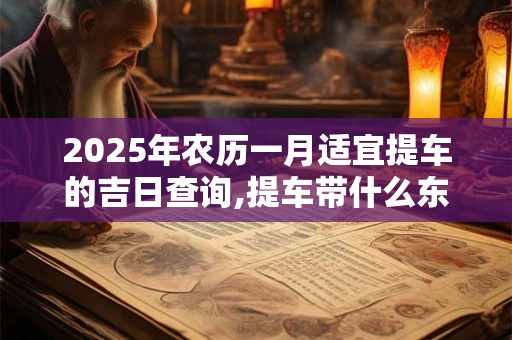2025年农历一月适宜提车的吉日查询,提车带什么东西吉利