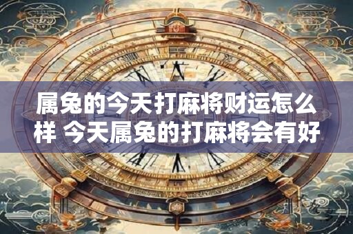 属兔的今天打麻将财运怎么样 今天属兔的打麻将会有好运吗