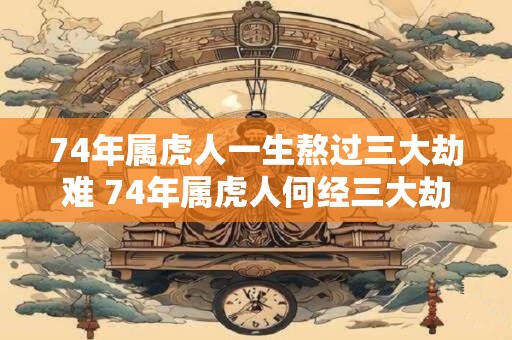 74年属虎人一生熬过三大劫难 74年属虎人何经三大劫难