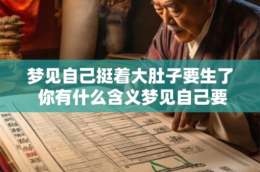 梦见自己挺着大肚子要生了 你有什么含义梦见自己要生了