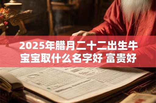 2025年腊月二十二出生牛宝宝取什么名字好 富贵好命的名字