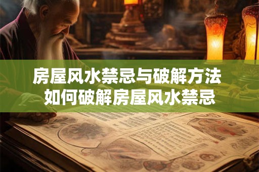 房屋风水禁忌与破解方法 如何破解房屋风水禁忌