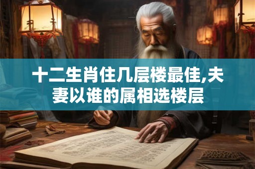 十二生肖住几层楼最佳,夫妻以谁的属相选楼层