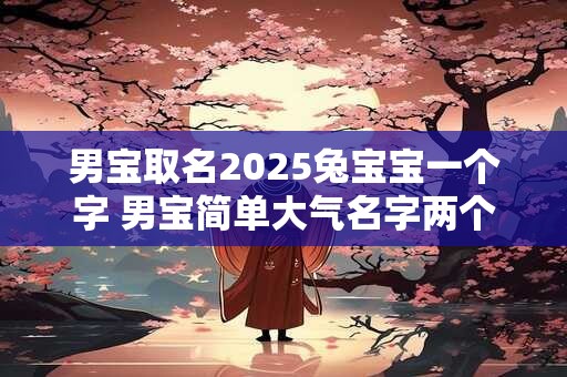 男宝取名2025兔宝宝一个字 男宝简单大气名字两个字