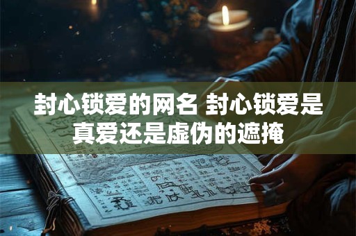 封心锁爱的网名 封心锁爱是真爱还是虚伪的遮掩