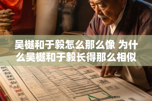 吴樾和于毅怎么那么像 为什么吴樾和于毅长得那么相似