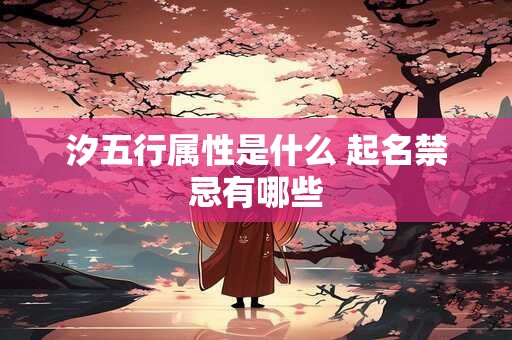 汐五行属性是什么 起名禁忌有哪些