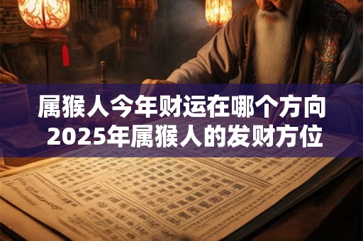 属猴人今年财运在哪个方向 2025年属猴人的发财方位