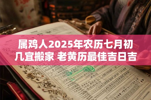 属鸡人2025年农历七月初几宜搬家 老黄历最佳吉日吉时