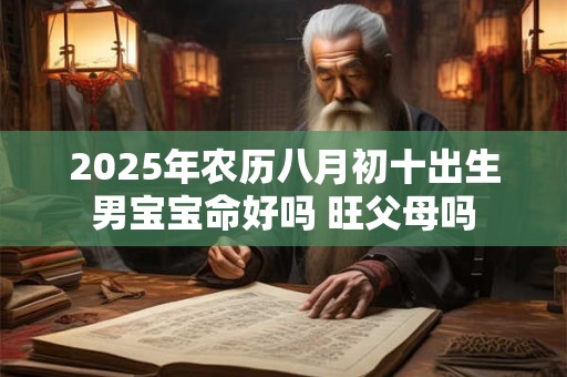 2025年农历八月初十出生男宝宝命好吗 旺父母吗