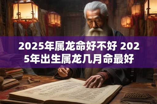 2025年属龙命好不好 2025年出生属龙几月命最好