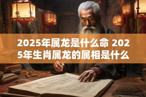 2025年属龙是什么命 2025年生肖属龙的属相是什么