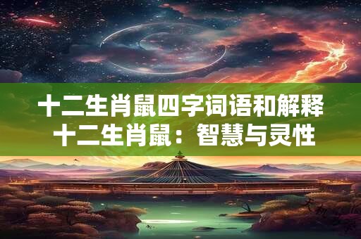 十二生肖鼠四字词语和解释 十二生肖鼠：智慧与灵性的象征