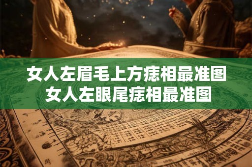 女人左眉毛上方痣相最准图 女人左眼尾痣相最准图