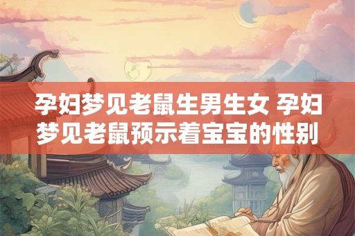 孕妇梦见老鼠生男生女 孕妇梦见老鼠预示着宝宝的性别吗