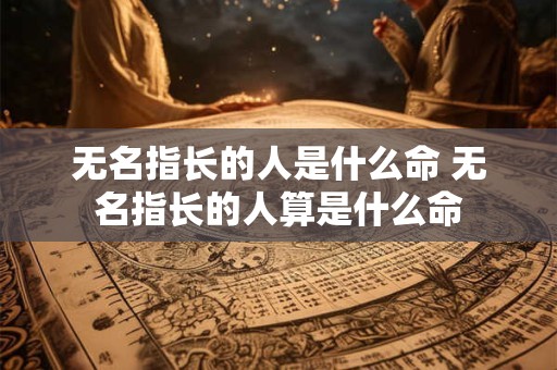 无名指长的人是什么命 无名指长的人算是什么命