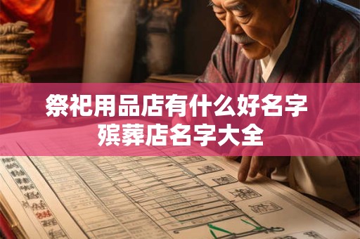 祭祀用品店有什么好名字 殡葬店名字大全