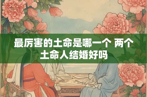 最厉害的土命是哪一个 两个土命人结婚好吗