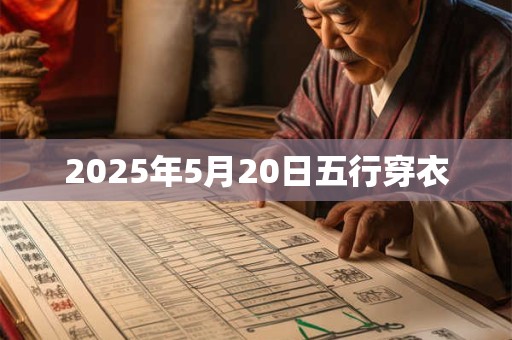 2025年5月20日五行穿衣