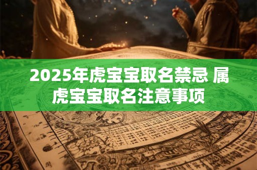 2026年虎宝宝取名禁忌 属虎宝宝取名注意事项