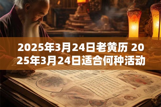 2025年3月24日老黄历 2025年3月24日适合何种活动