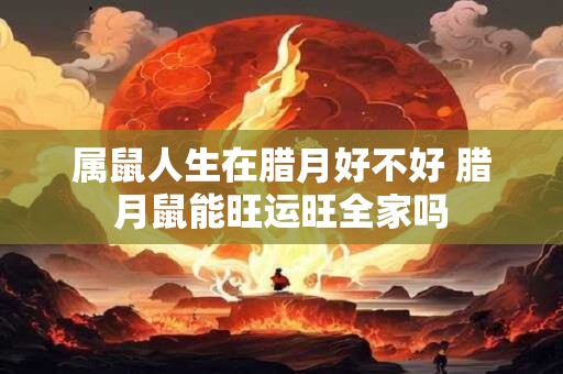 属鼠人生在腊月好不好 腊月鼠能旺运旺全家吗